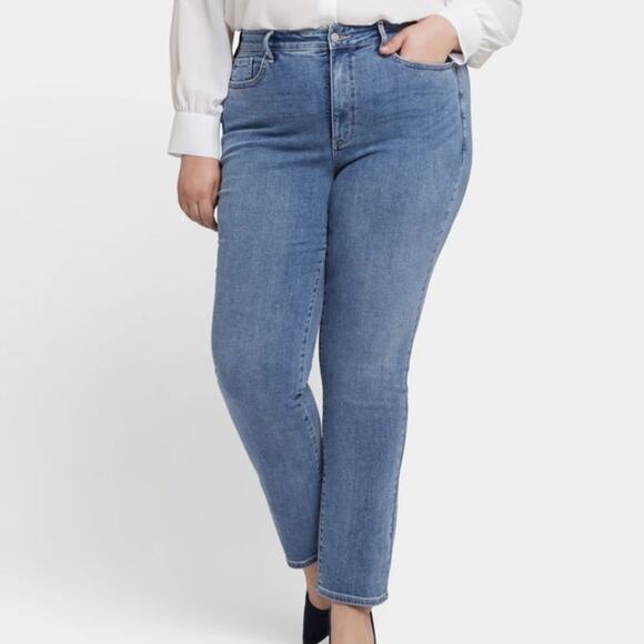 NYDJ Women's Plus Size Marilyn Straight Leg Jeans LIFT x TUCK  Size 28W NWT - Picture 1 of 11